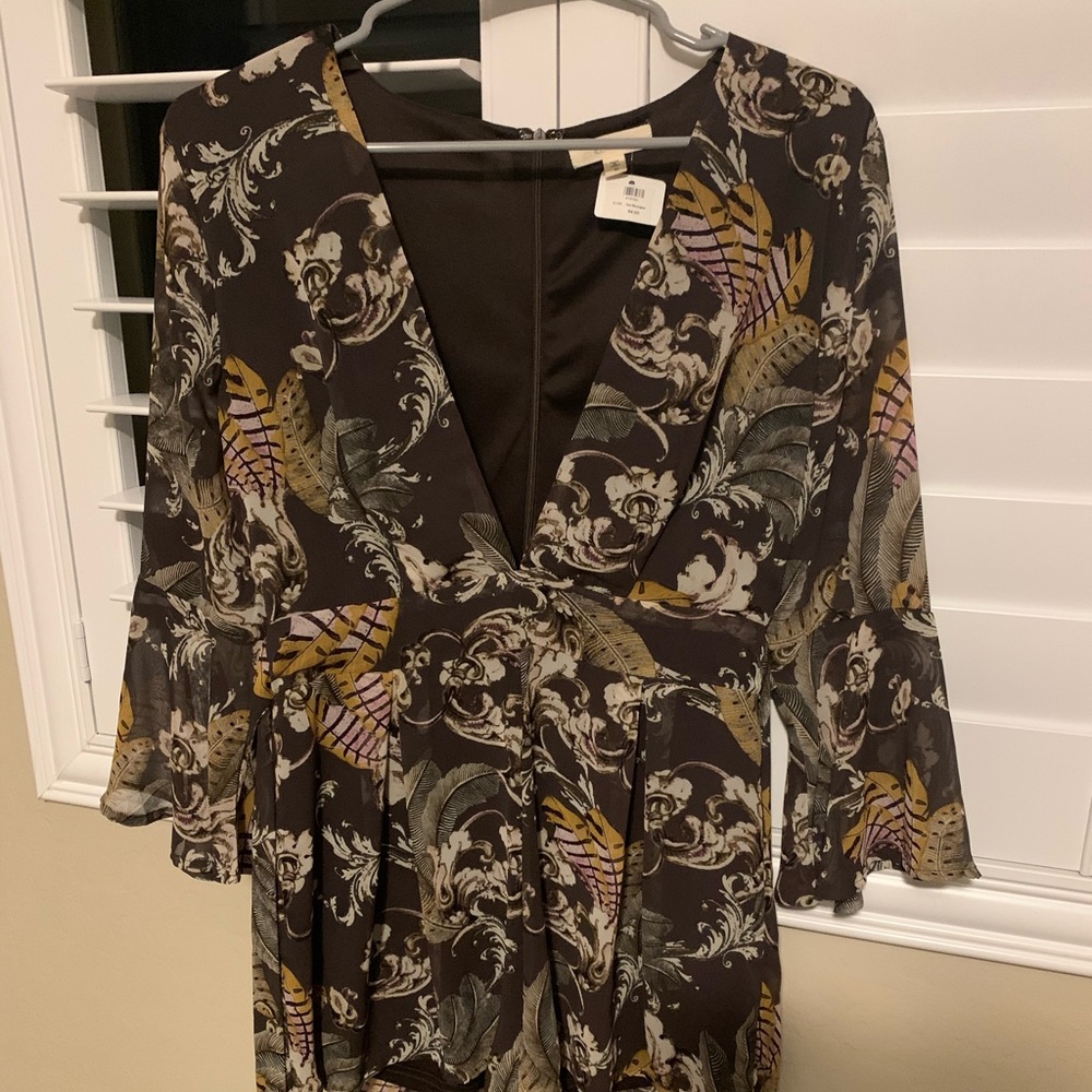 Long sleeve dressy romper